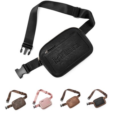 PU Mini Everywhere Crossbody Waist Bag