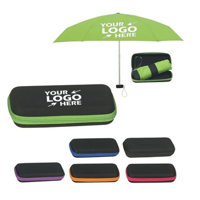 Arc Telescopic Folding Travel Umbrella With Eva Case